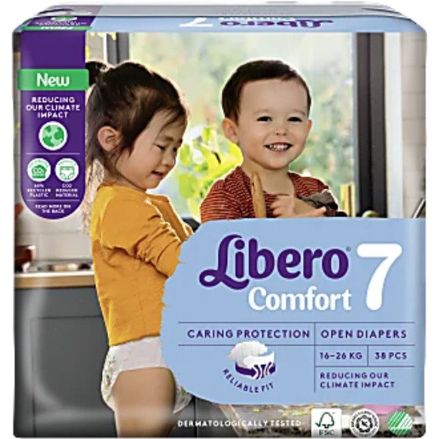 Libero Comfort Dydis 7 (16-26 kg) - 76(2x38)vnt