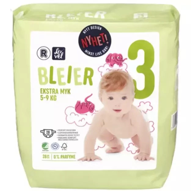 Bleer Bleier Dydis 3 (5-9 kg) - 56 vnt