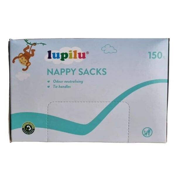 Kvepiantis maišeliai panaudotoms sauskelnėms Lupilu nappy sacks (150vnt)