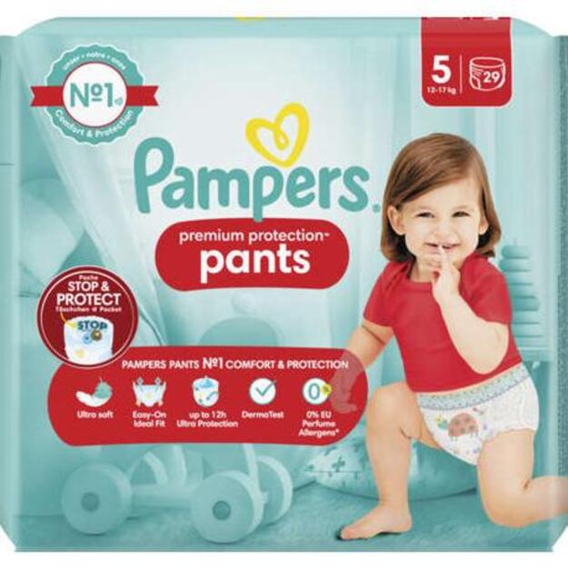 Pampers Premium Protection Pants Dydis 5 (12-17 kg) - 87(3x29)vnt 