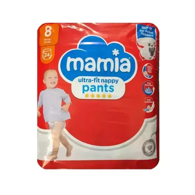 Mamia Nappy pants Dydis 8 (19+ kg) - (2x24vnt) 48vnt