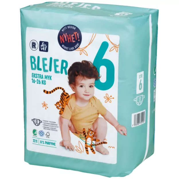 Bleer Bleier Dydis 6 (16-26 kg) – 44 (2x22) vnt 