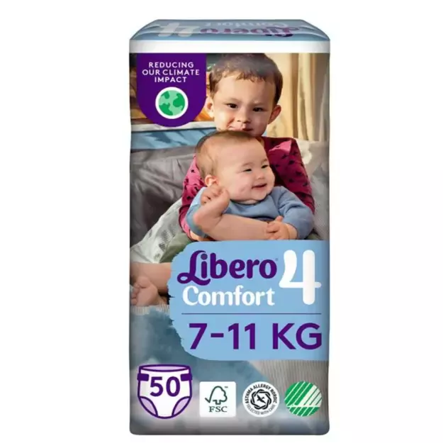 Libero Comfort Dydis 4 (7-11 kg) -100  (2x50)vnt