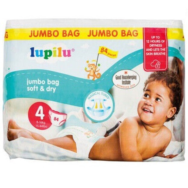 Lupilu Soft&Dry Dydis 4 (9-14 kg) - 84 vnt 