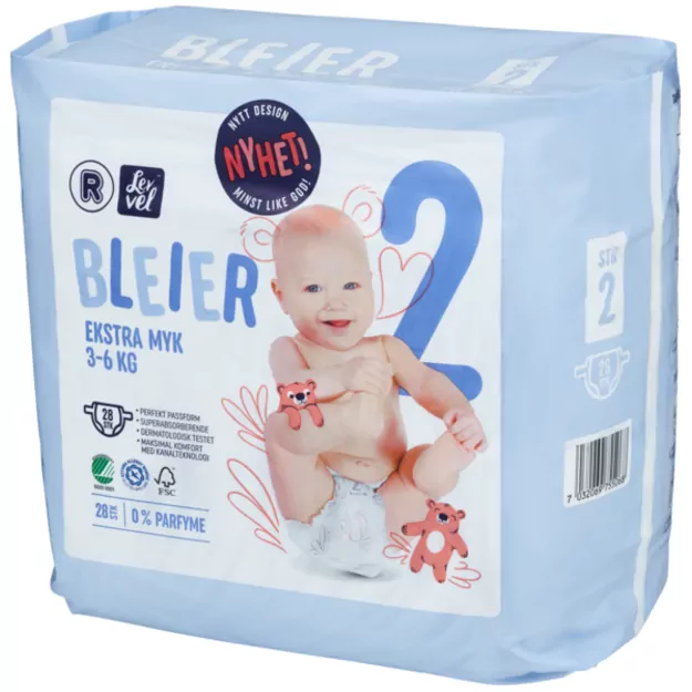 Bleer Bleier  Dydis 2 (3-6 kg) – 56 (2x28)vnt