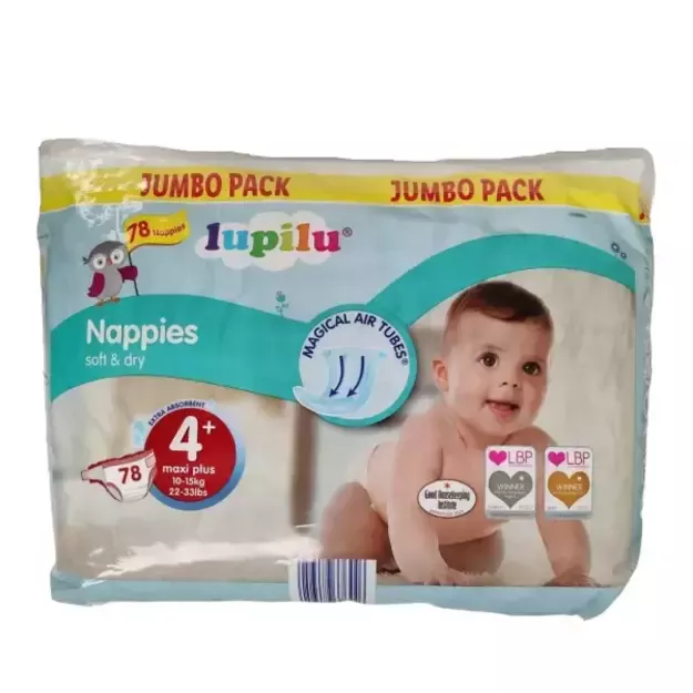 Lupilu Soft&Dry Dydis 4+ (10-15 kg) - 78 vnt