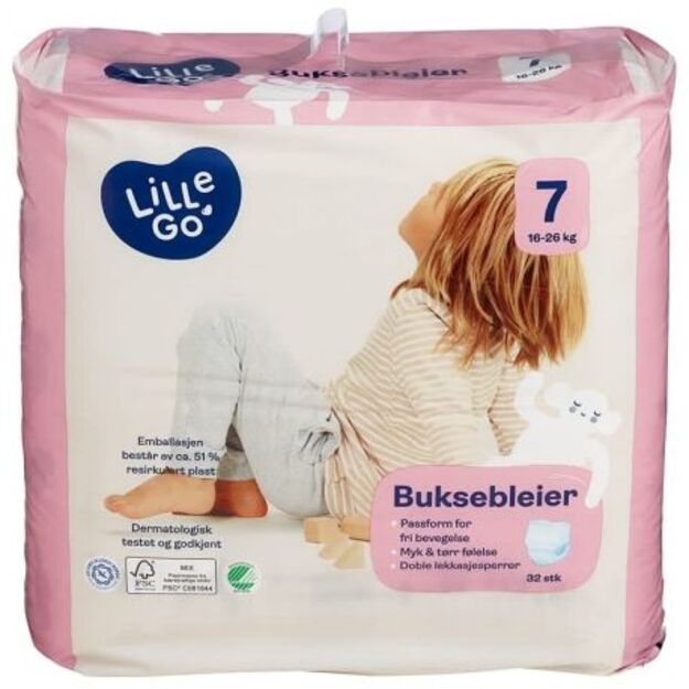 Lille Go kelnaites Dydis 7 (18-26 kg) - 32 vnt