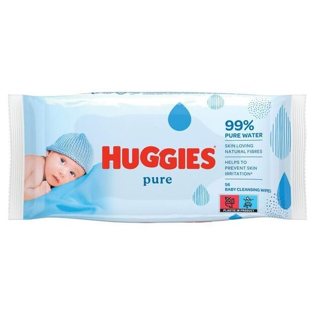 Drėgnos servetėlės Huggies pure (72vnt)