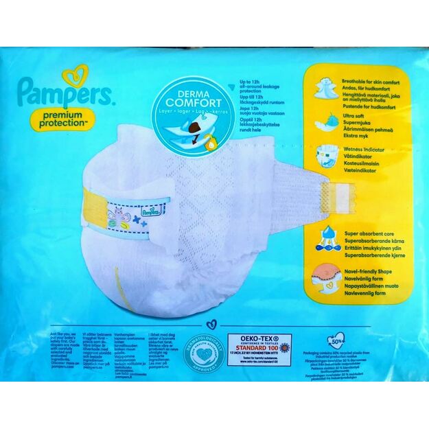 Pampers Premium Protection Dydis 1 (2-5 kg) - (4x24) 96 vnt